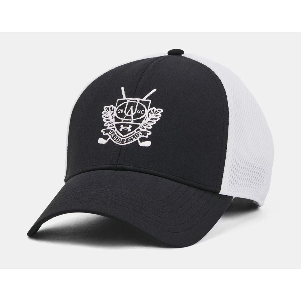 Under Armour Men's UA Iso-Chill Driver Mesh Cap 1369804-006 Black/White Size M/L
